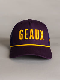 Purple 'Geaux' Mesh Hat