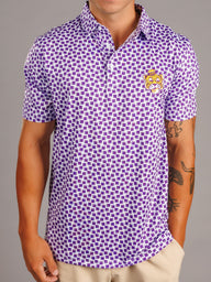 Checkered Vintage Mike LSU Polo