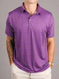 Purple Dog LSU Polo