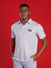 Black And White Splatter With Oval G Polo