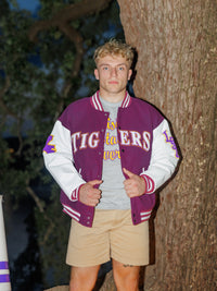 LSU Tigers Varsity Letterman Jacket