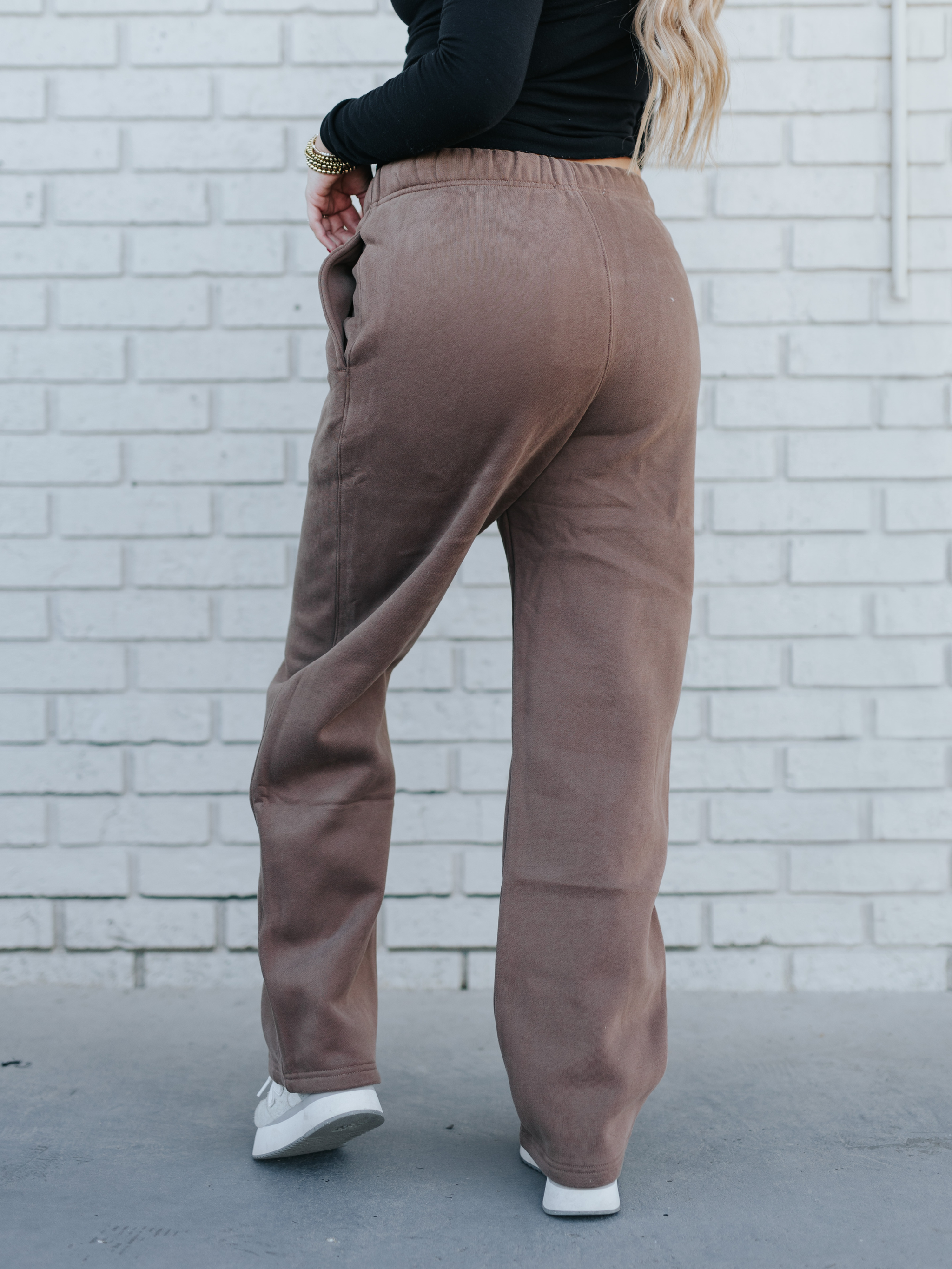 Brown Unisex Heavyweight Sweatpants