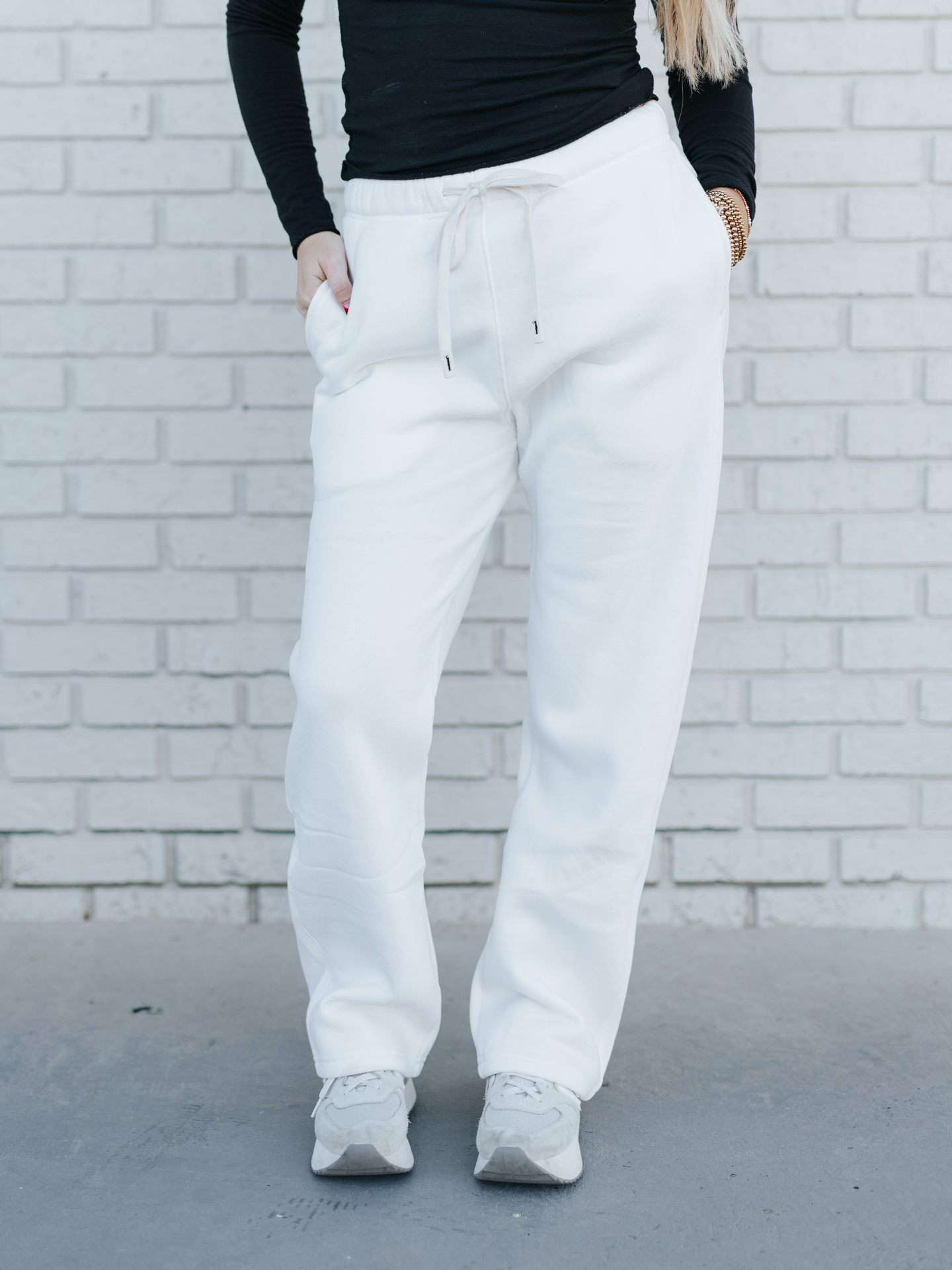White Unisex Heavyweight Sweatpants