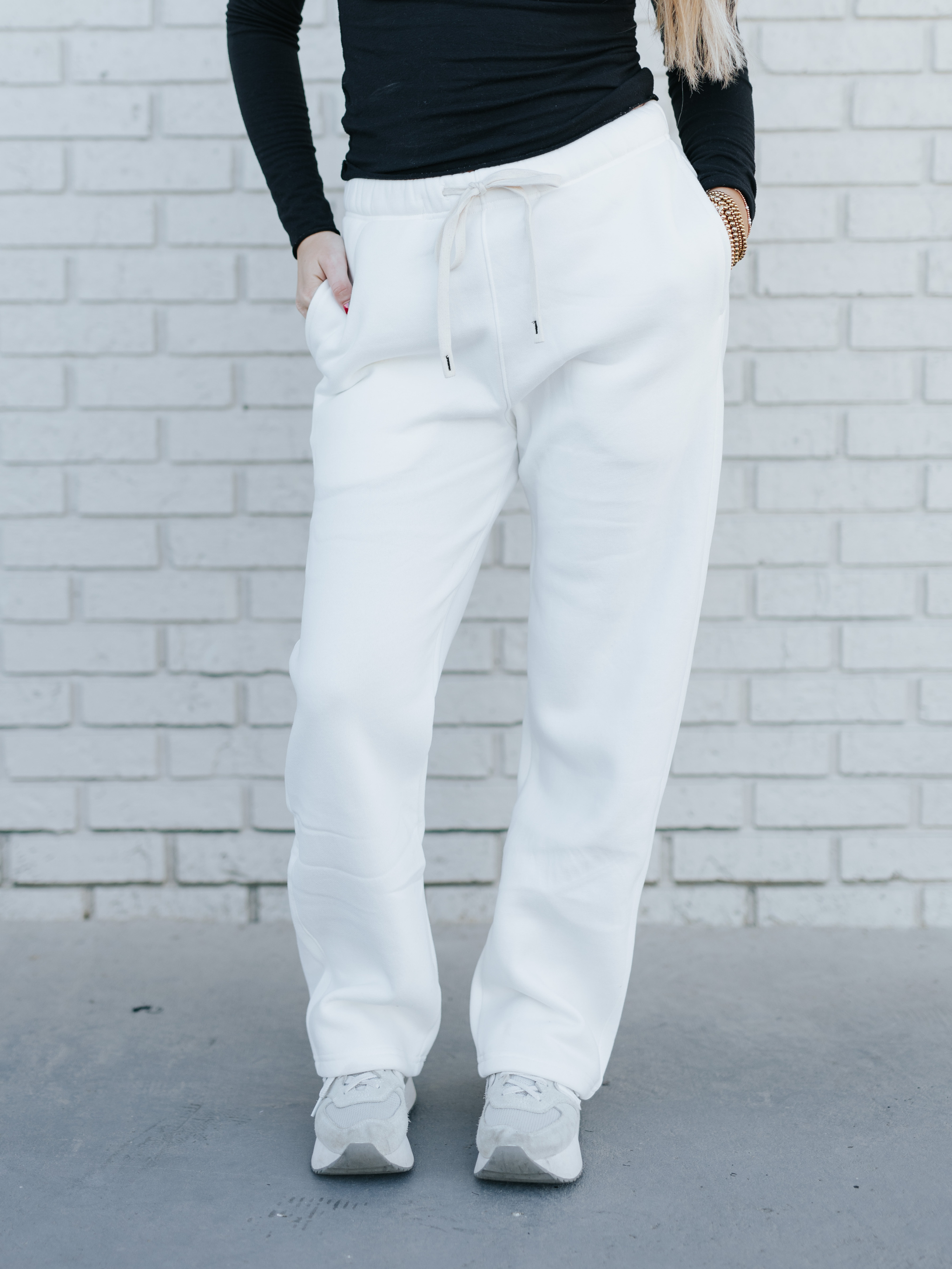 White Unisex Heavyweight Sweatpants