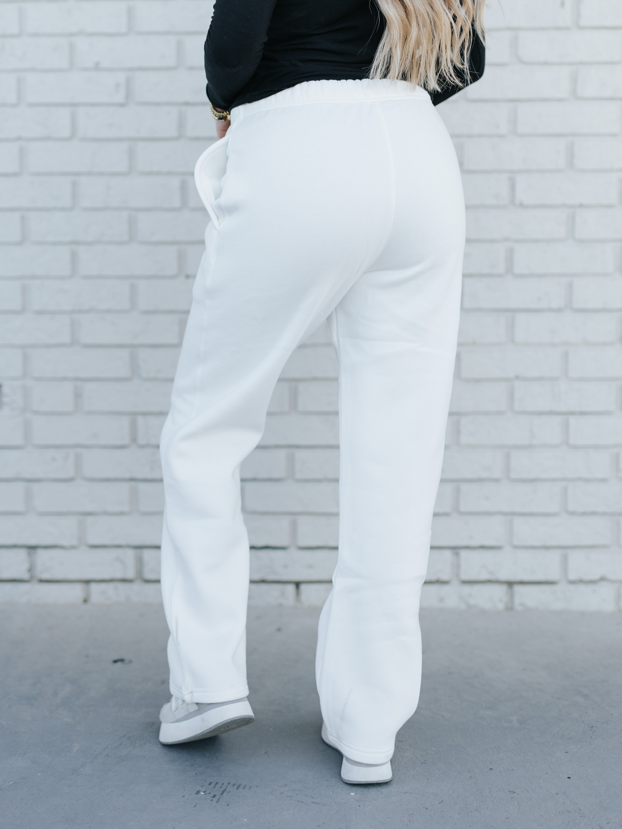 White Unisex Heavyweight Sweatpants