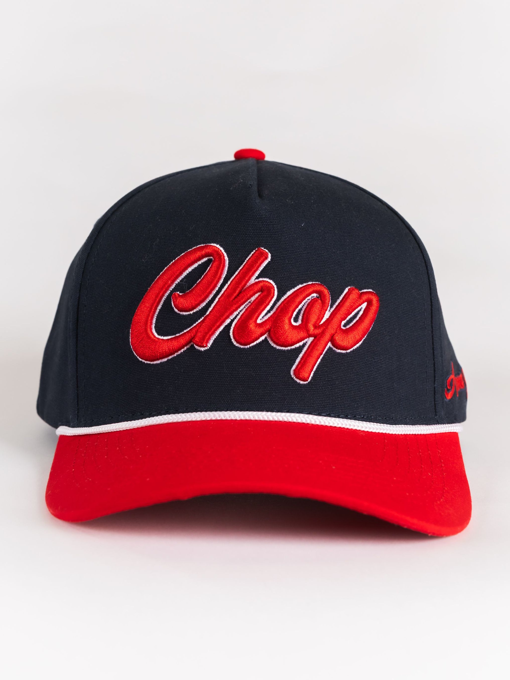 Navy 'Chop' Canvas Roped Hat