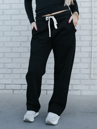 Black Unisex Heavyweight Sweatpants