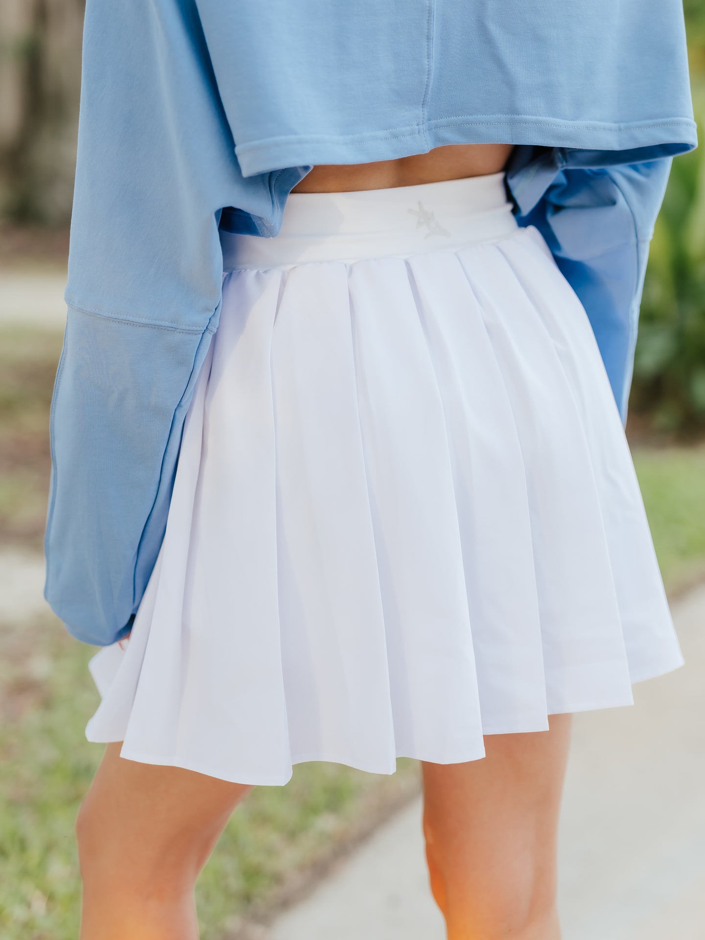 AG Pleated Active Skort | White image 1