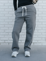 Gray Unisex Heavyweight Sweatpants