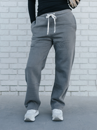 Gray Unisex Heavyweight Sweatpants