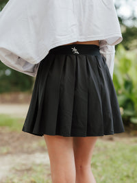 AG Pleated Active Skort | Black image 1