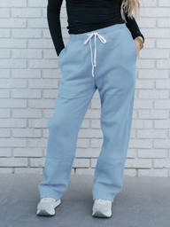 Blue Unisex Heavyweight Sweatpants