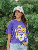 Purple Retro Mike Head Tee