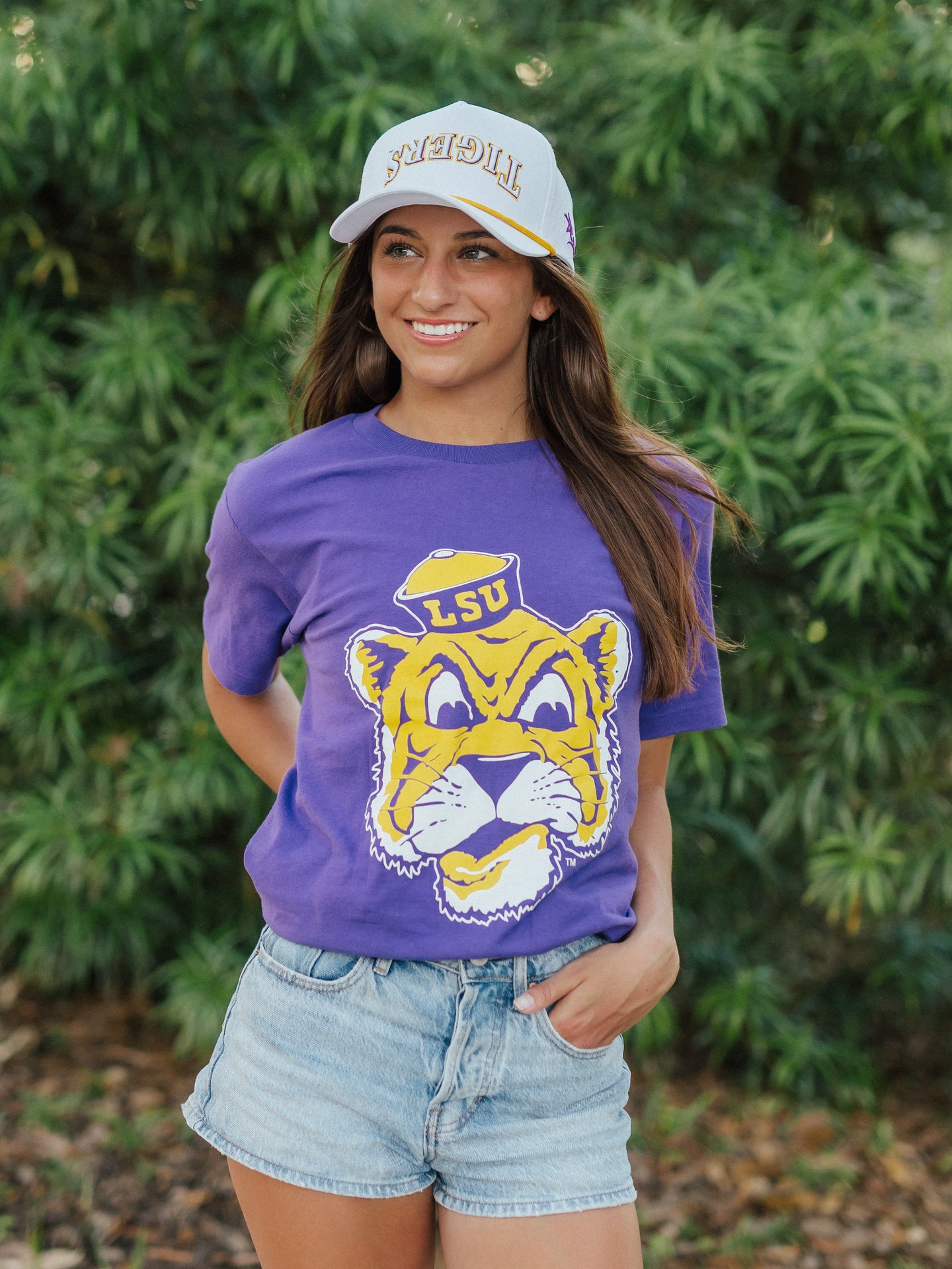 Purple Retro Mike Head Tee