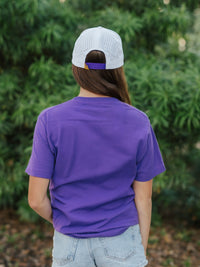 Purple Retro Mike Head Tee