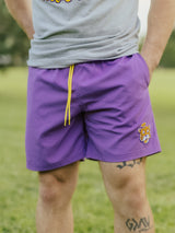 Purple Retro Mike Head Crewneck