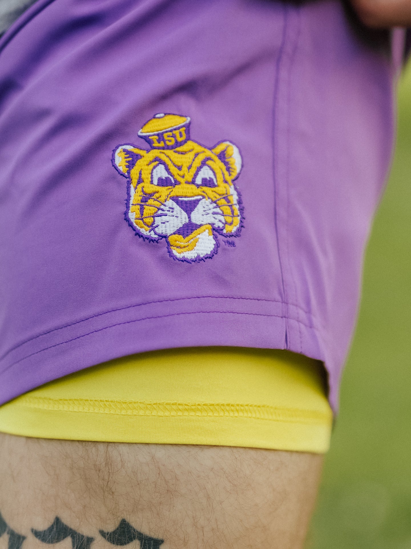 Purple Retro Mike Head Crewneck