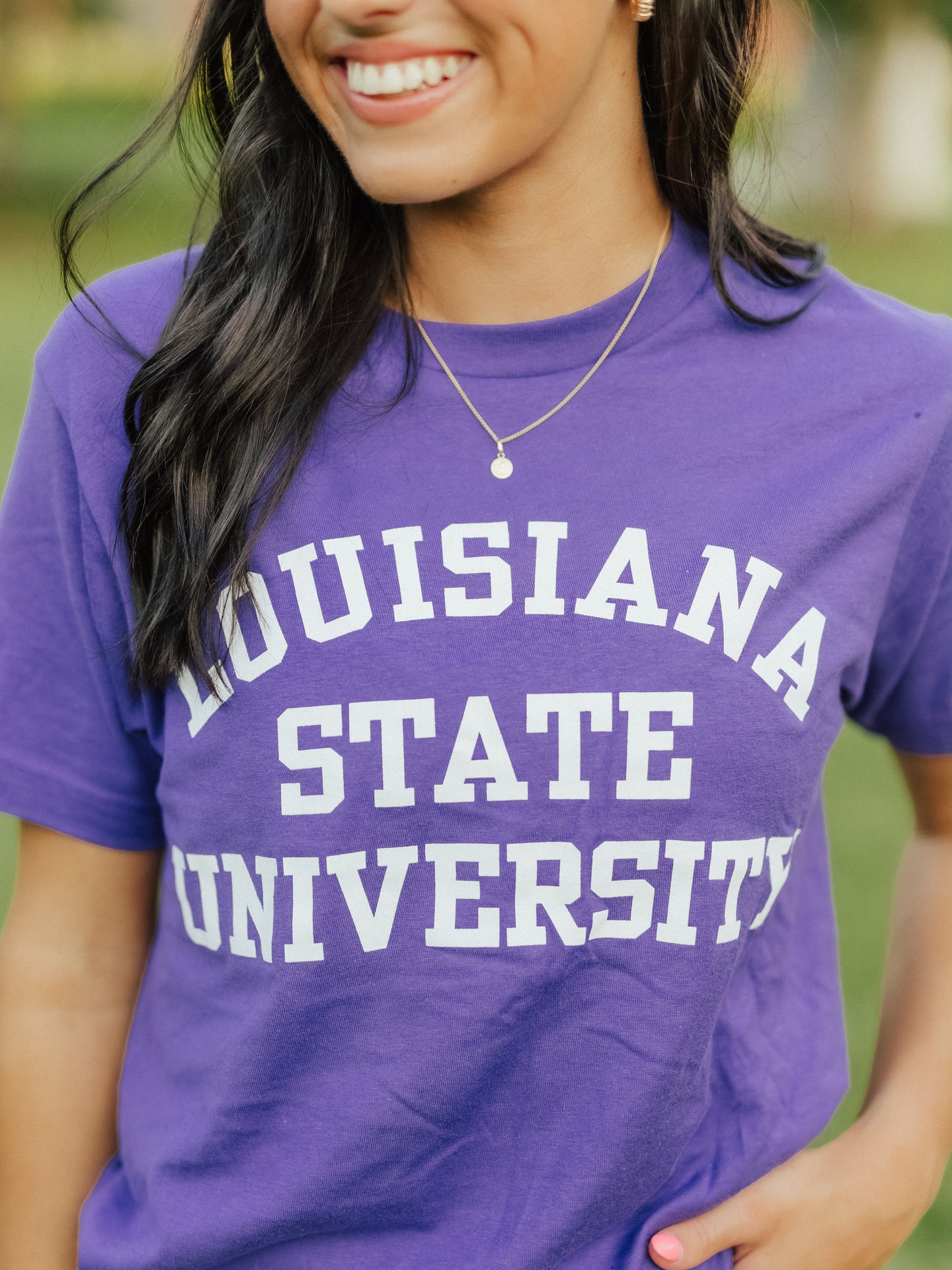 Purple LSU Mono Tee