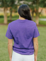 Purple LSU Mono Tee