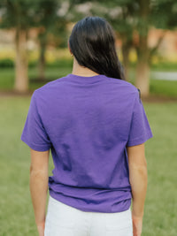 Purple LSU Mono Tee