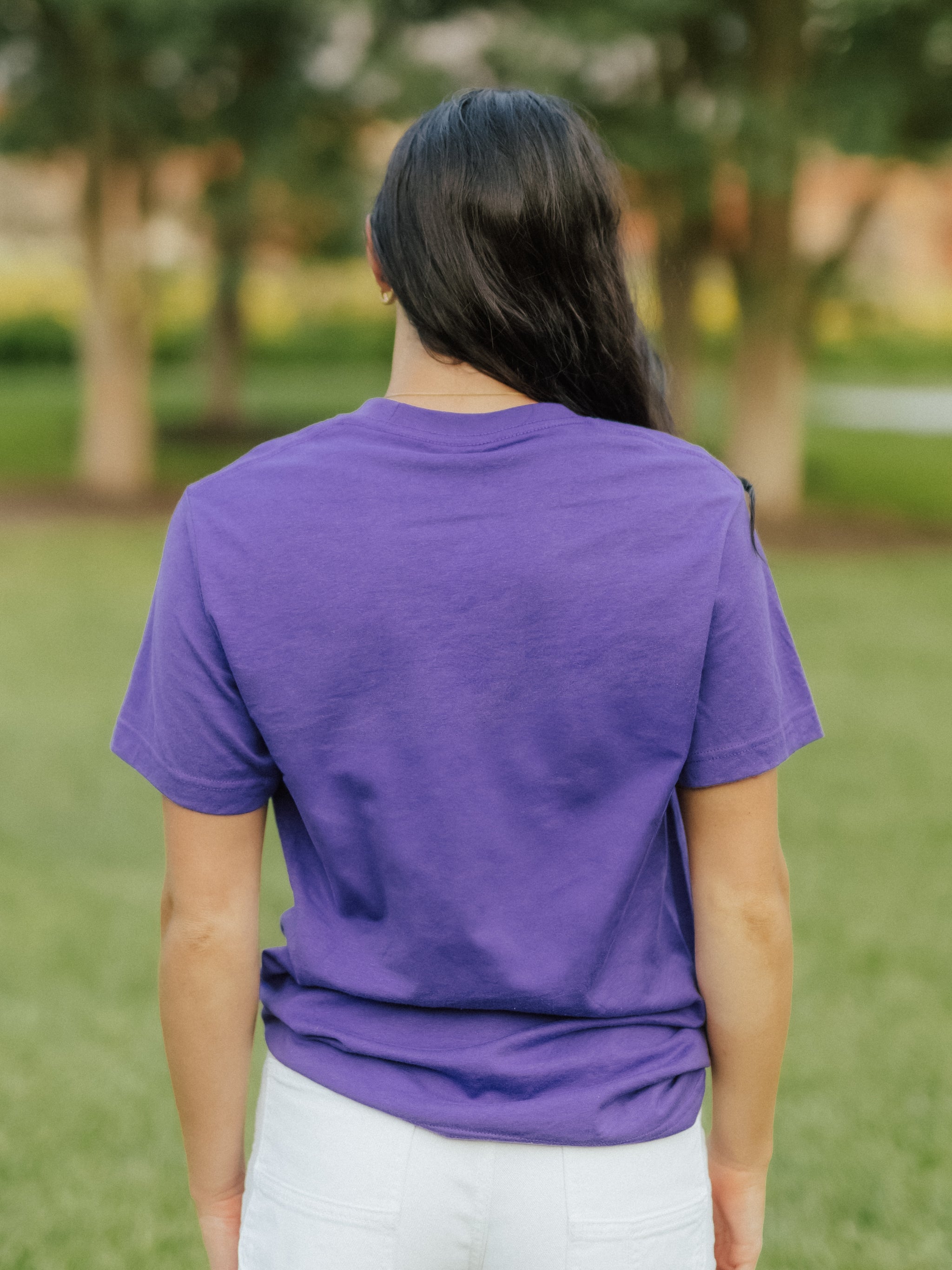 Purple LSU Mono Tee