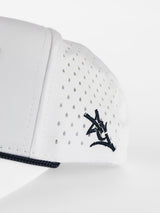 White Mesh Rope 'GATA' Hat