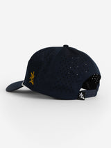 Navy Mesh Rope Gold 'GATA' Hat