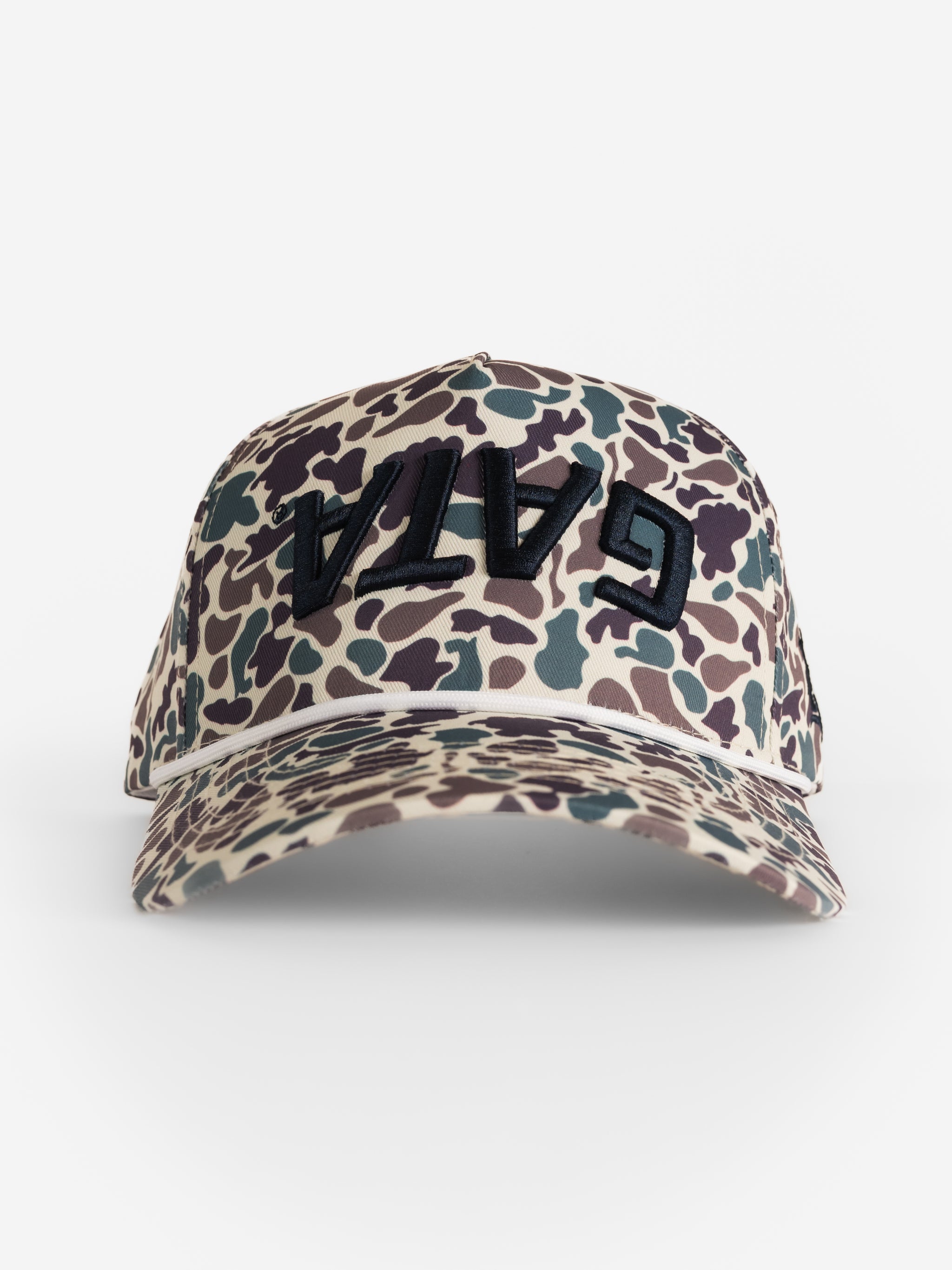 Retro Camo Canvas Upside Down 'GATA' Hat