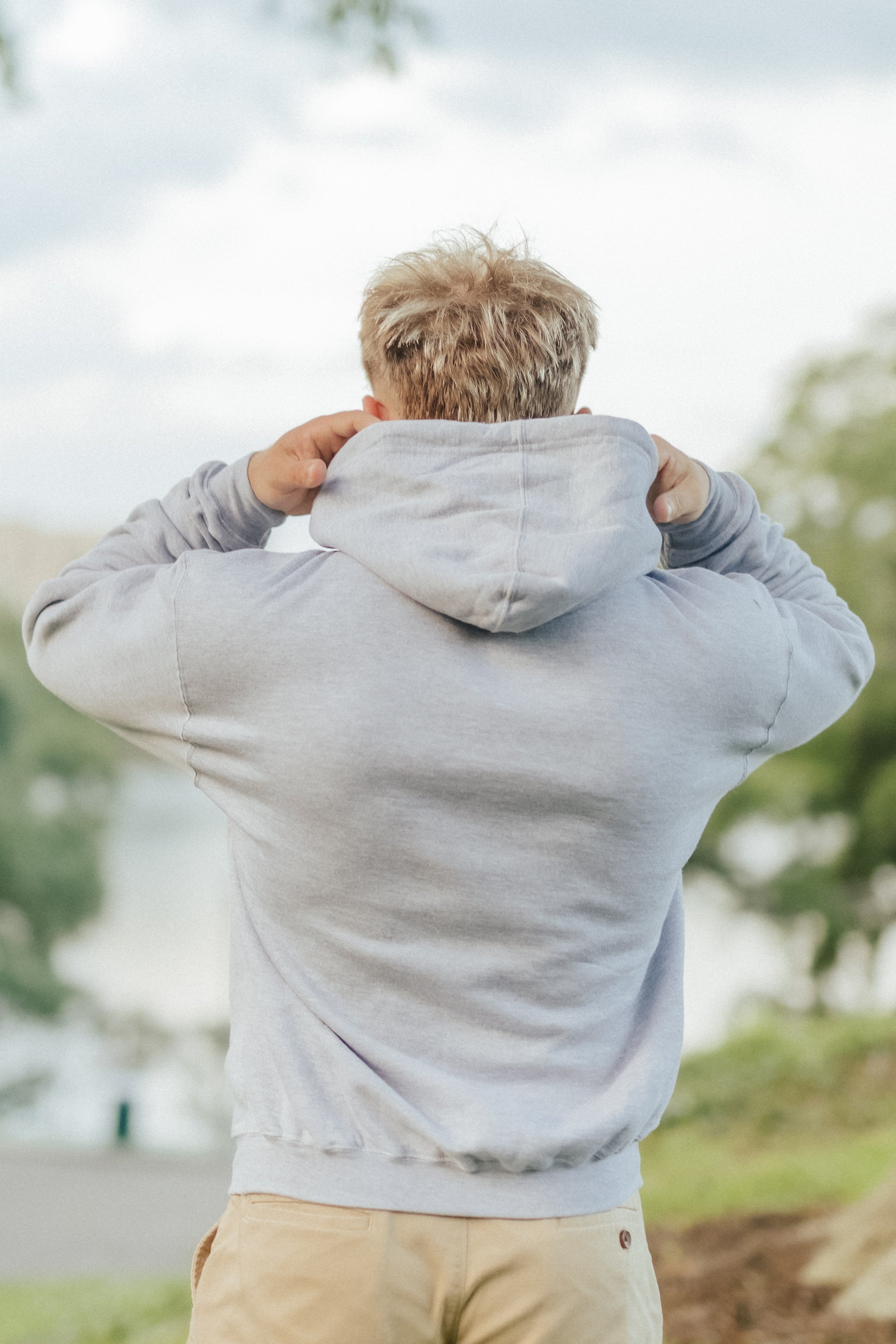 Grey Retro 'Tigers' Script Hoodie