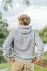 Grey Retro 'Tigers' Script Hoodie