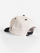 White Canvas Navy Bill Upside Down 'GATA' Hat