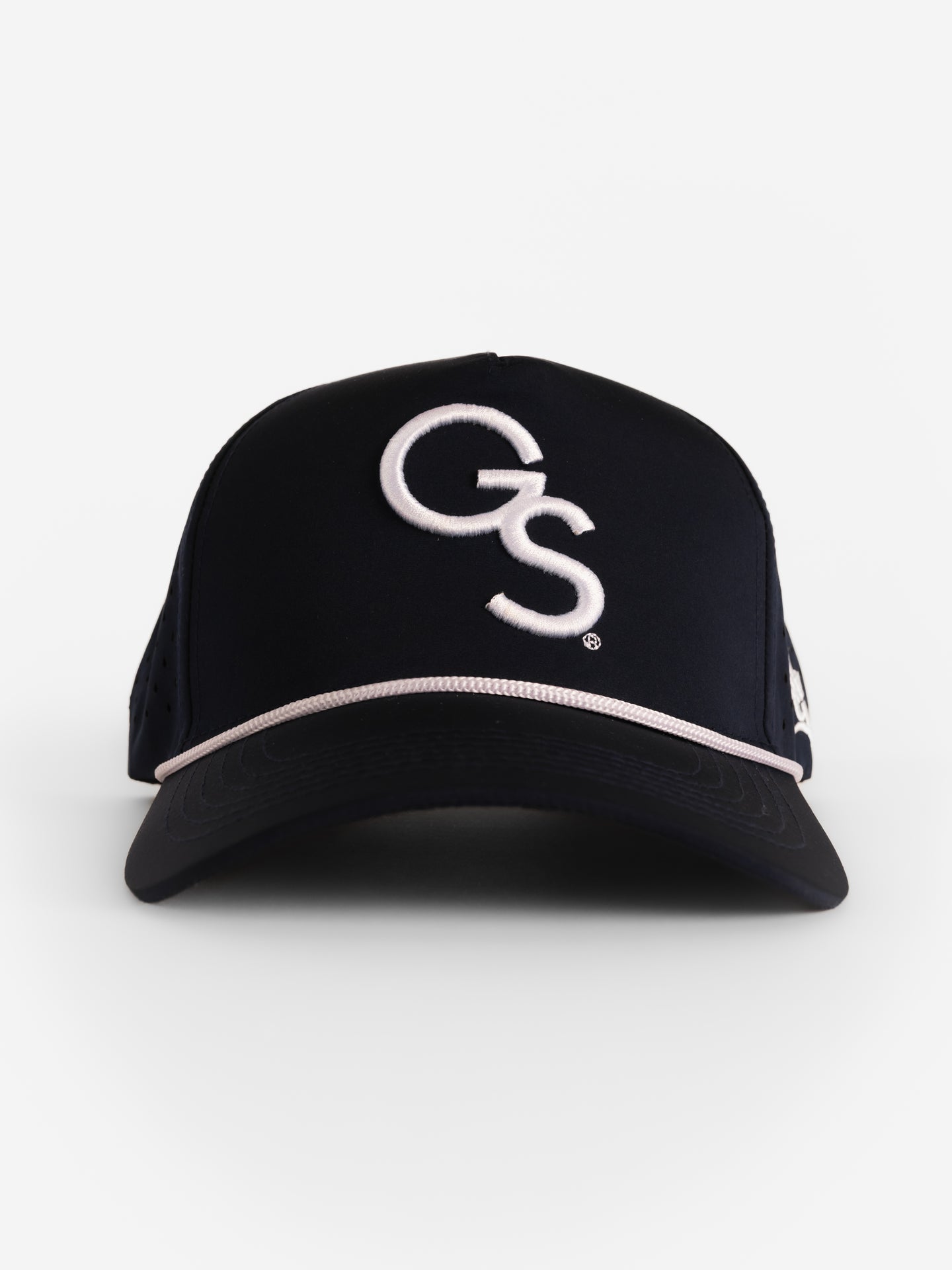 Navy Mesh Rope White 'GS' Hat