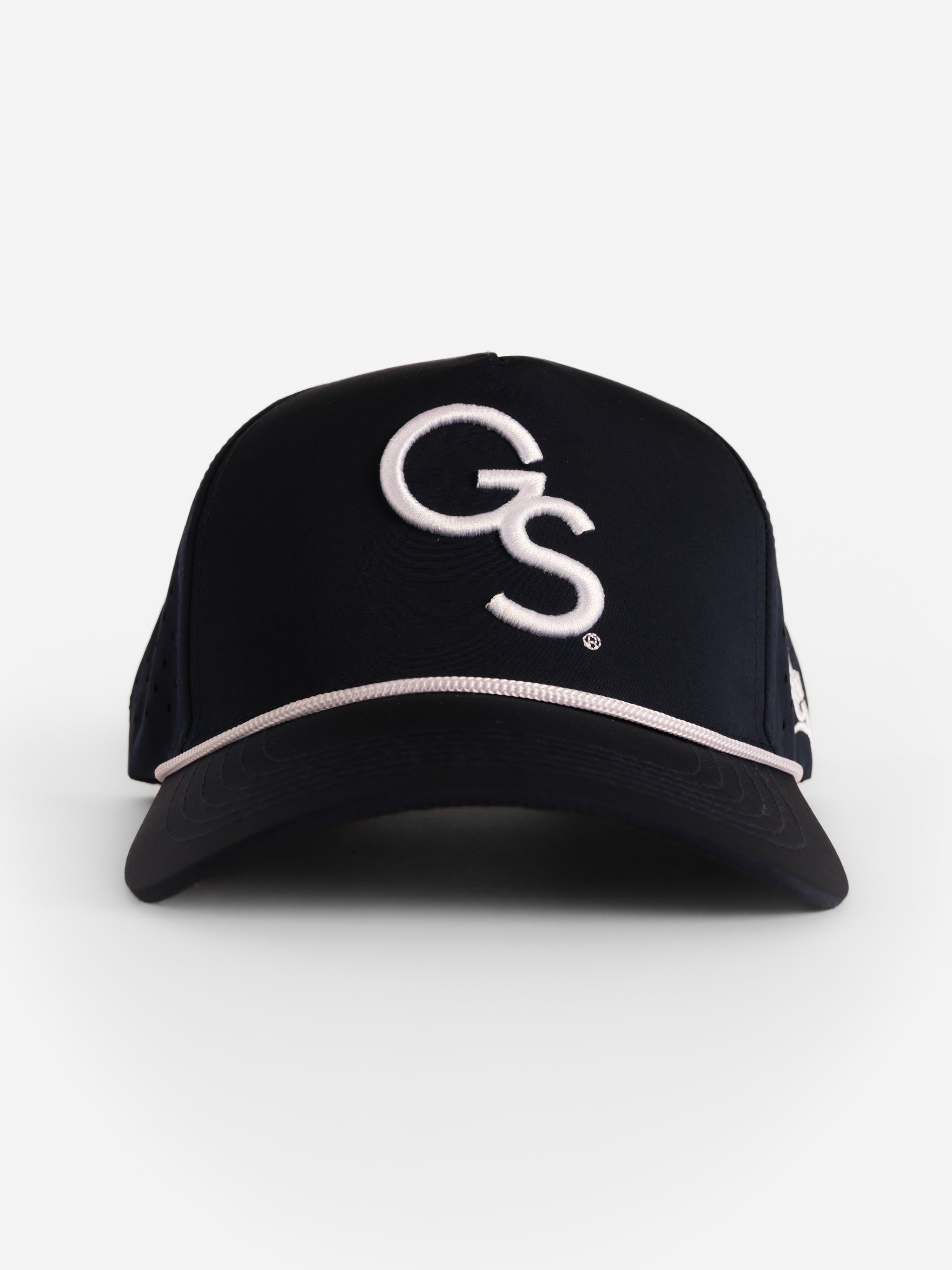 Navy Mesh Rope White 'GS' Hat
