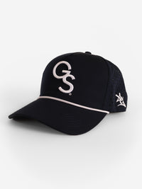 Navy Mesh Rope White 'GS' Hat