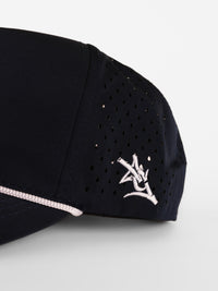 Navy Mesh Rope White 'GS' Hat