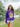 Purple Retro Mike Head Crewneck