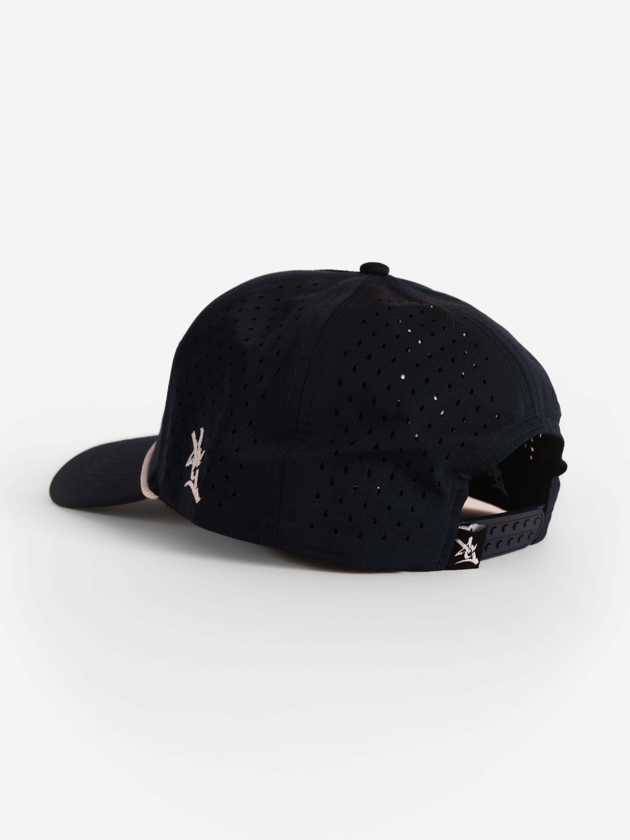 Navy Mesh Rope White 'GS' Hat