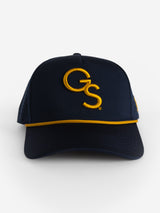 Navy Mesh Rope Gold 'GS' Hat