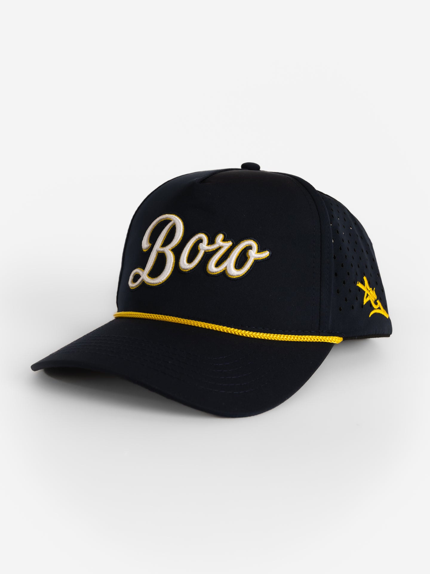 Navy Mesh Rope 'Boro' Hat