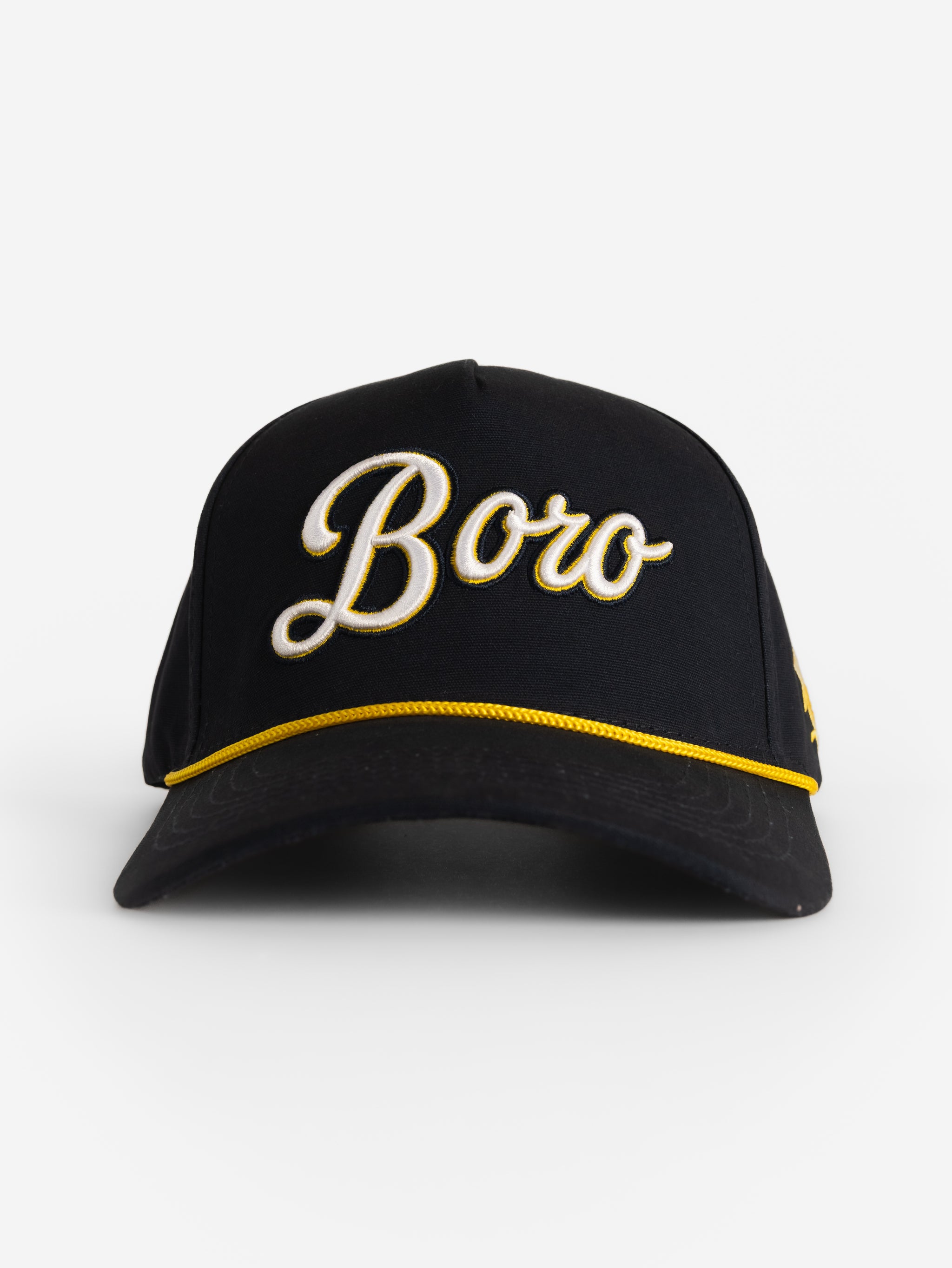 Navy Canvas Rope 'Boro' Hat
