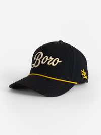Navy Canvas Rope 'Boro' Hat