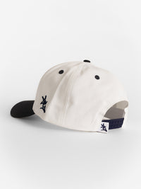 White Canvas Navy Bill 'Hail Southern' Hat