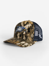 Camo Front Navy Mesh Eagle Head Hat