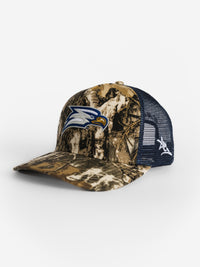 Camo Front Navy Mesh Eagle Head Hat