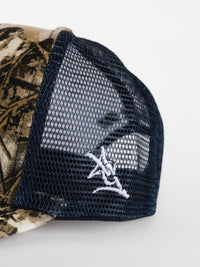 Camo Front Navy Mesh Eagle Head Hat