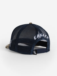 Camo Front Navy Mesh Eagle Head Hat