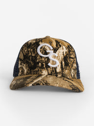 Camo Front Navy Mesh 'GS' Hat