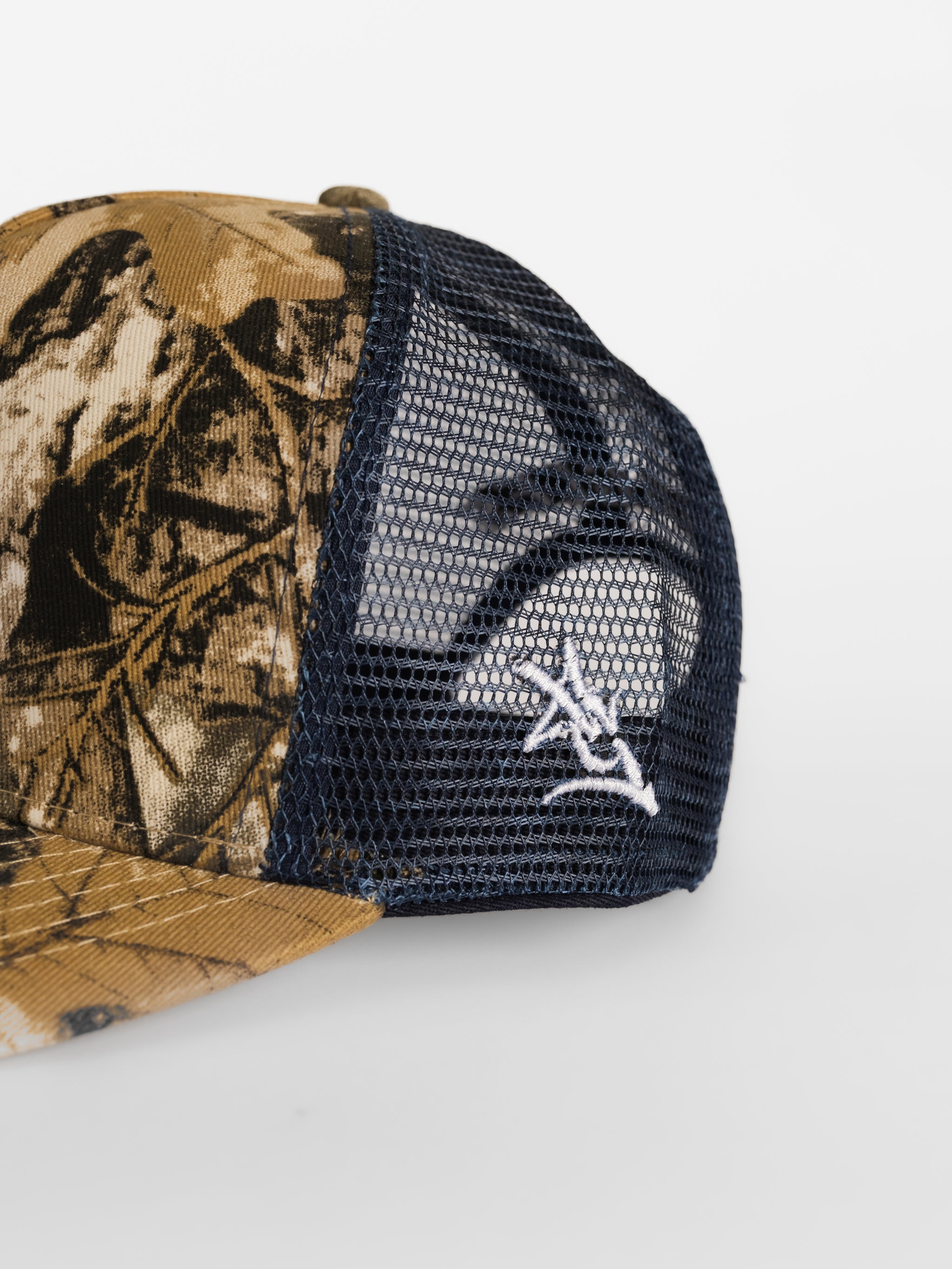 Camo Front Navy Mesh 'GS' Hat