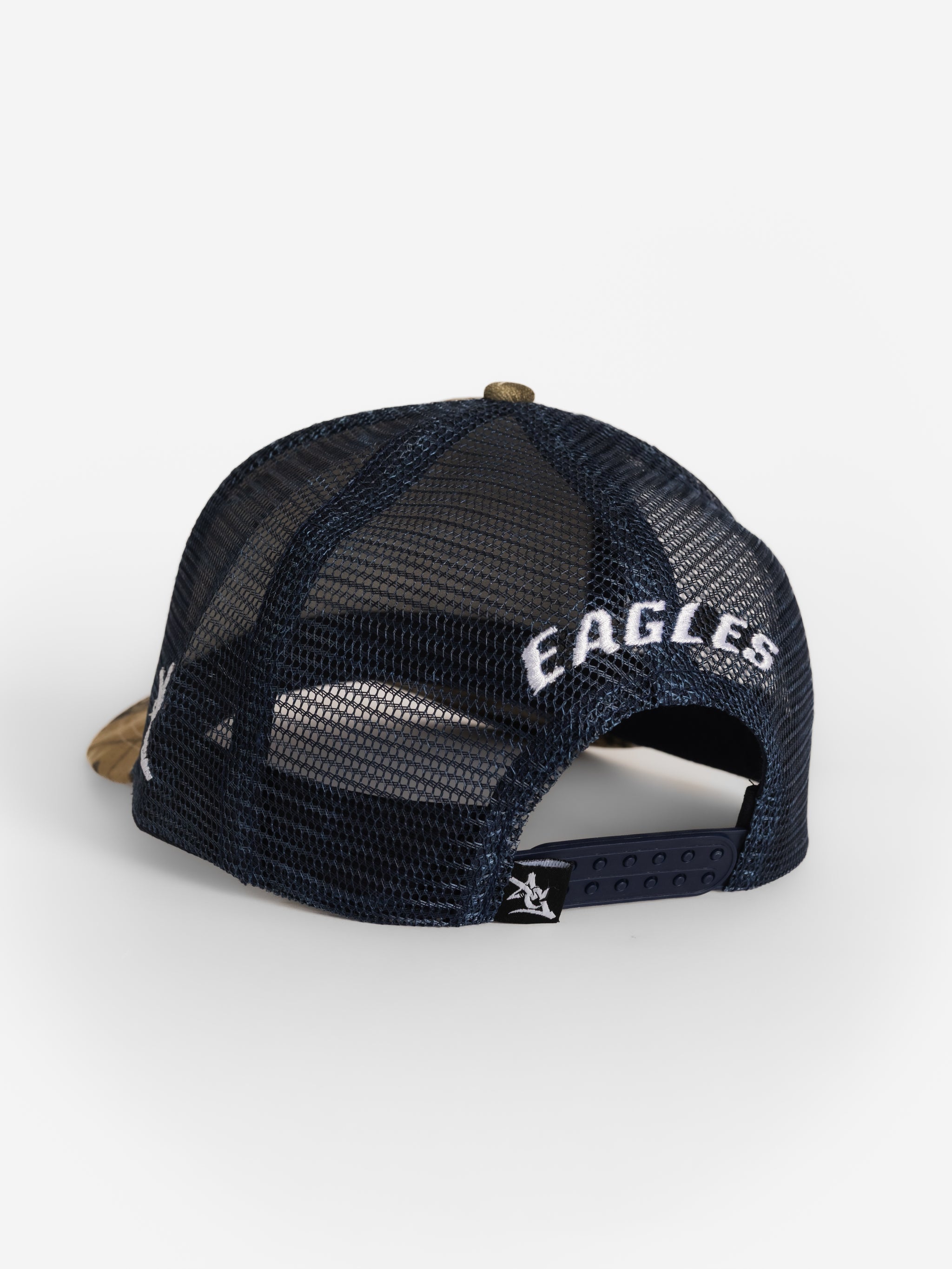 Camo Front Navy Mesh 'GS' Hat