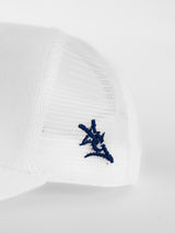White Suede Mesh Eagles Script GATA Tail Hat